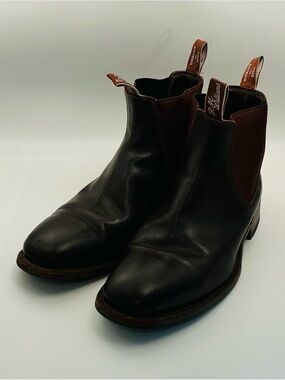 R.M. Williams Comfort Turnout Chelsea Boots Chestnut Brown Size US 10/UK 9